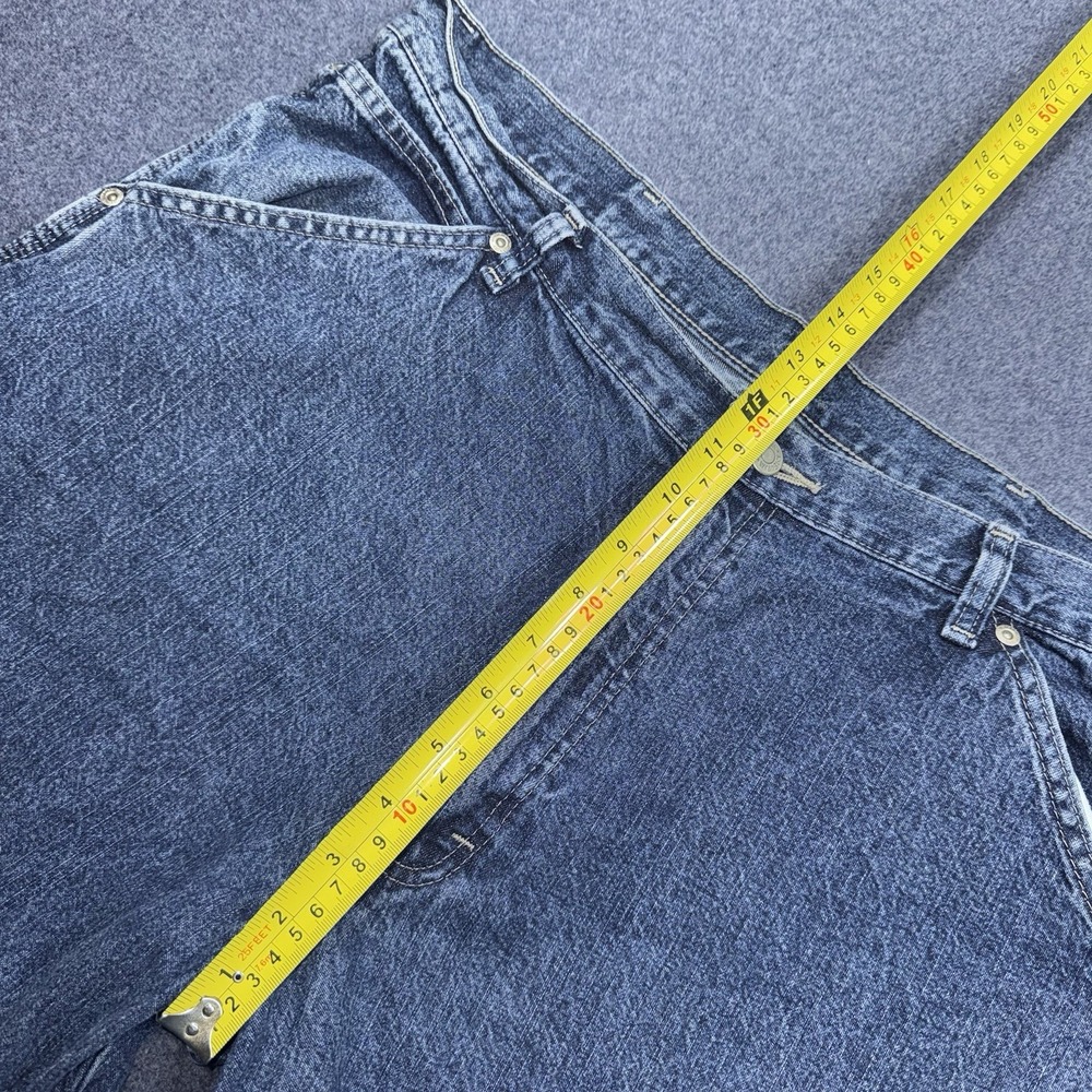 Vintage Wrangler 36x32 Carpenter Jeans Mens Denim Blue 94LSWDV Wide Leg Baggy - Picture 8 of 10